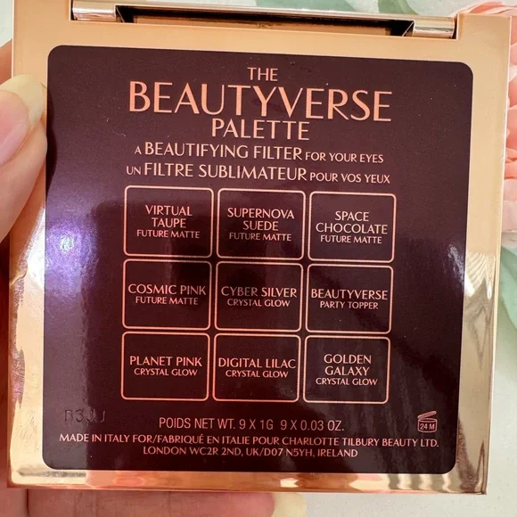 Charlotte Tilbury Eyeshadow Palette - Pink, Silver, Purple, Brown